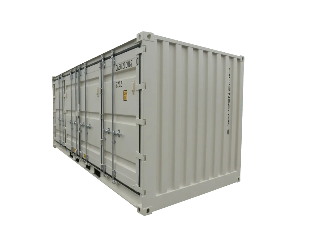20 foot shipping container with side opening